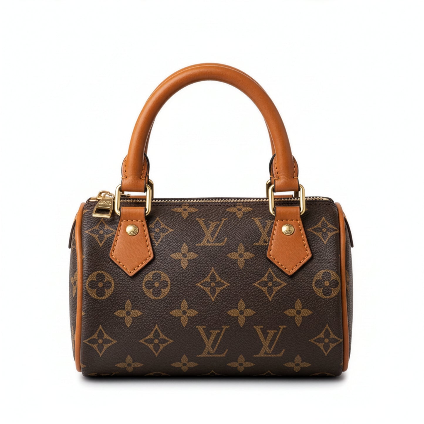 Sac Capri Monogramme Marron — vue face avant, toile monogramme et cuir marron — Beauty Store Maroc