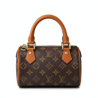 Sac Capri Monogramme Marron — vue face avant, toile monogramme et cuir marron — Beauty Store Maroc