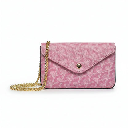 Sac Élara Rose Pétale - intérieur ouvert doublure suédine rouge rubis | Beauty Store Maroc