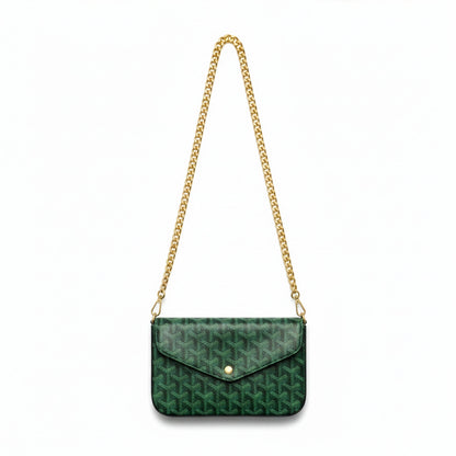 Sac Élara Olive - intérieur ouvert doublure suédine rouge rubis | Beauty Store Maroc