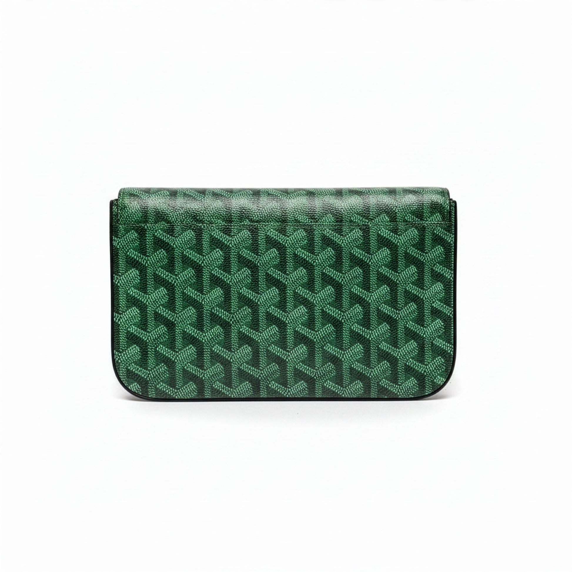 Sac Élara Olive - trois quarts droite, fermeture bouton doré sur toile verte | Beauty Store Maroc