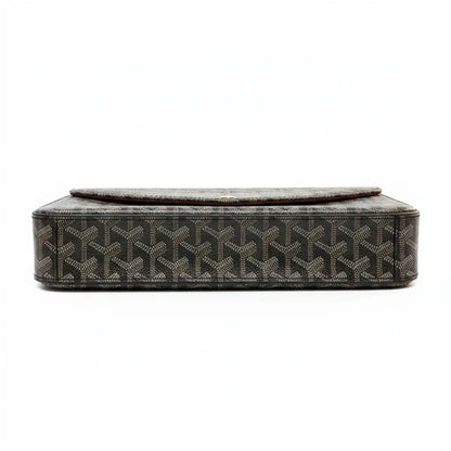 Sac Élara Onyx - vue latérale épaisseur 4cm, bordures cuir noir | Beauty Store Maroc