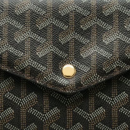 Sac Élara Onyx - détail macro bouton pression magnétique doré sur toile noire | Beauty Store Maroc
