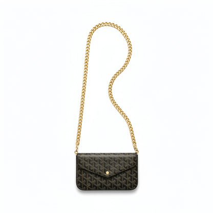 Sac Élara Onyx - intérieur ouvert doublure suédine rouge rubis | Beauty Store Maroc