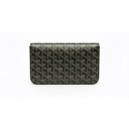 Sac Élara Onyx - trois quarts gauche, toile monogramme noir bicolore | Beauty Store Maroc