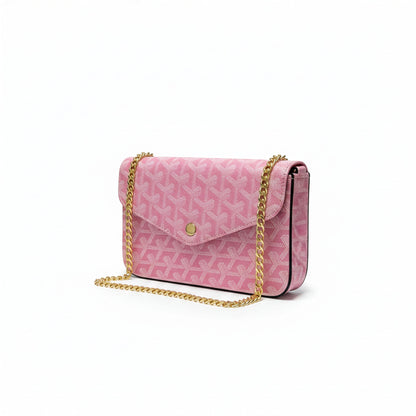 Sac Élara Rose Pétale - pochette wallet on chain livraison Maroc 229 DHS | Beauty Store Maroc