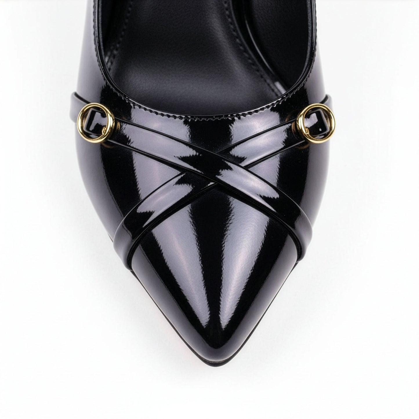 Escarpin Venezia Onyx - Vue de dos talon spool noir centré | Beauty Store Maroc