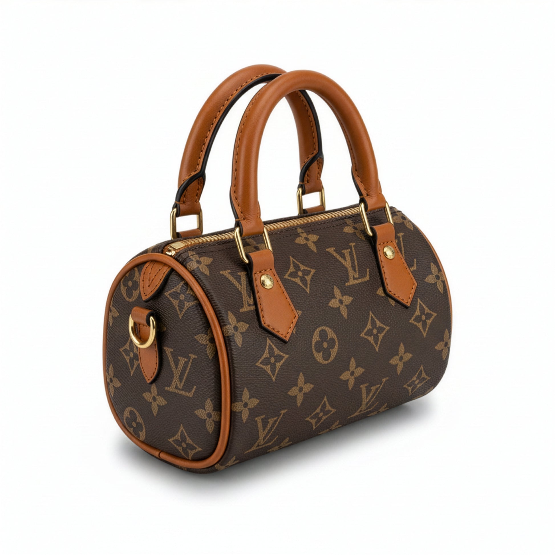 Sac Capri Monogramme Marron — vue trois-quarts gauche — Beauty Store Maroc