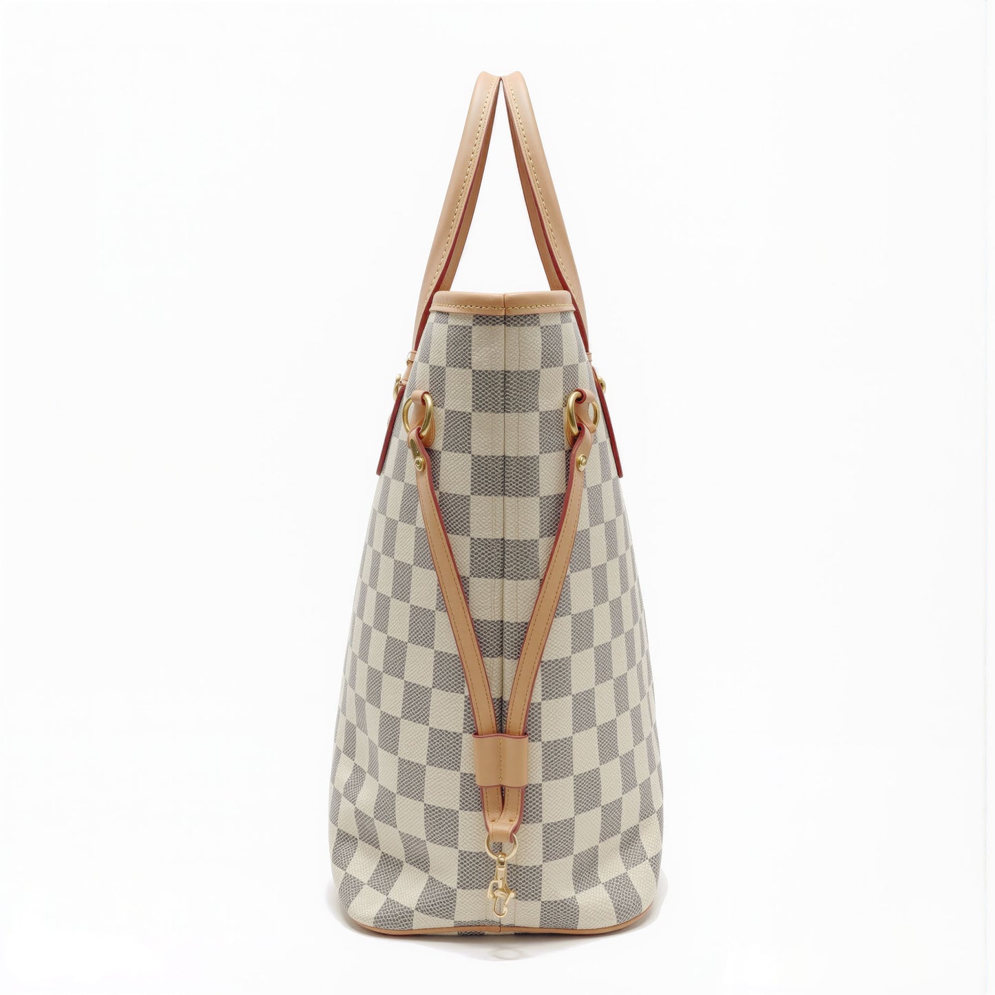 Sac Firenze Damier Ivoire — vue trois-quarts droite — Beauty Store Maroc