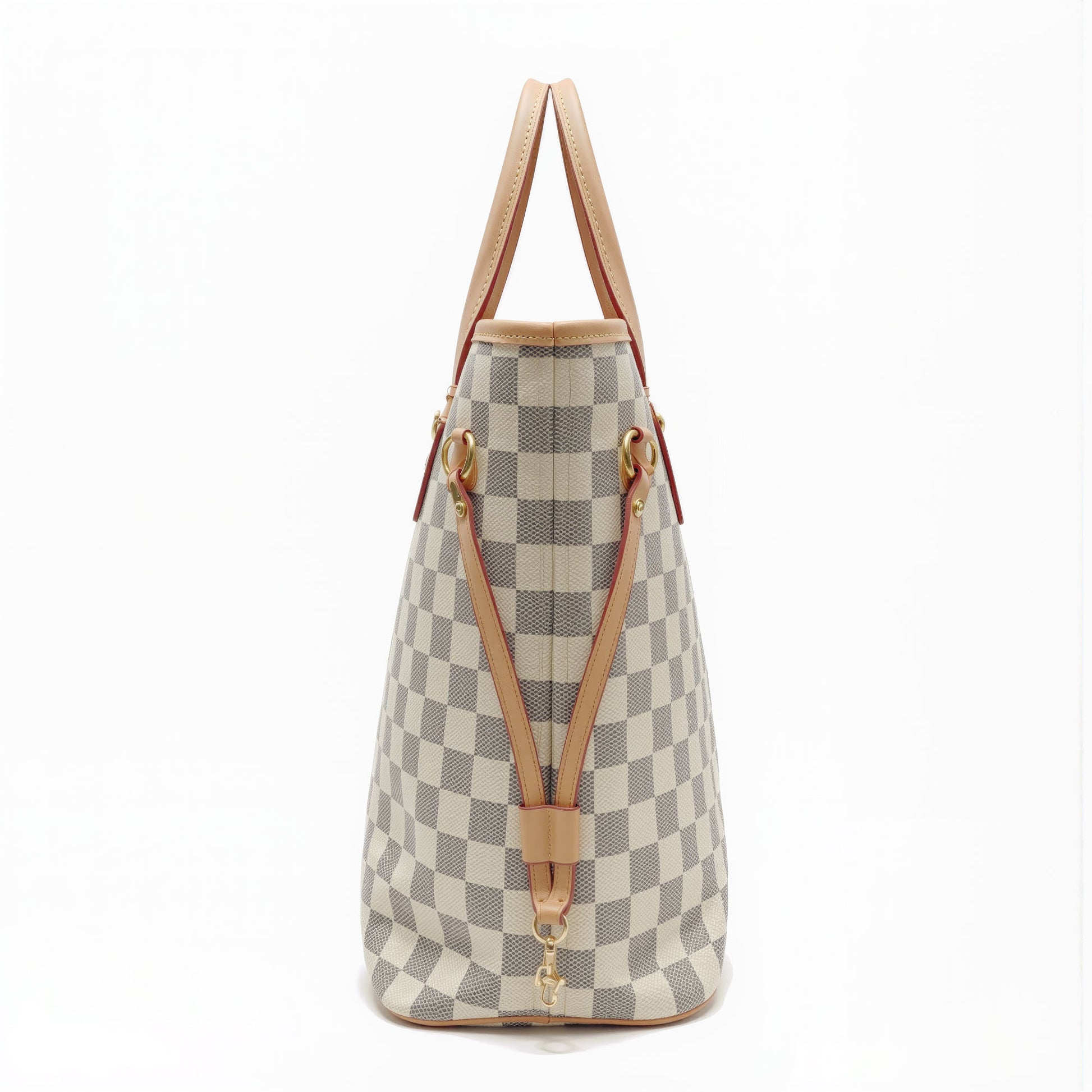 Sac Firenze Damier Ivoire — vue trois-quarts droite — Beauty Store Maroc