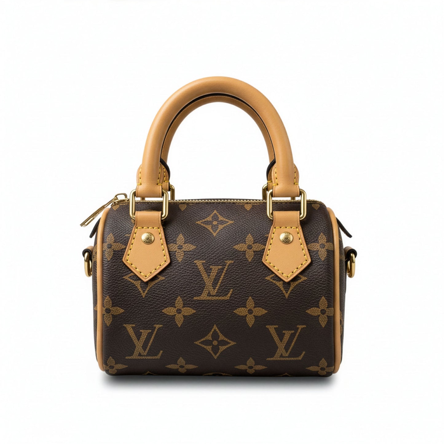 Sac Capri Monogramme Camel — vue face avant, toile monogramme et cuir camel — Beauty Store Maroc