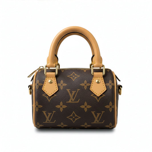 Sac Capri Monogramme Camel — vue face avant, toile monogramme et cuir camel — Beauty Store Maroc