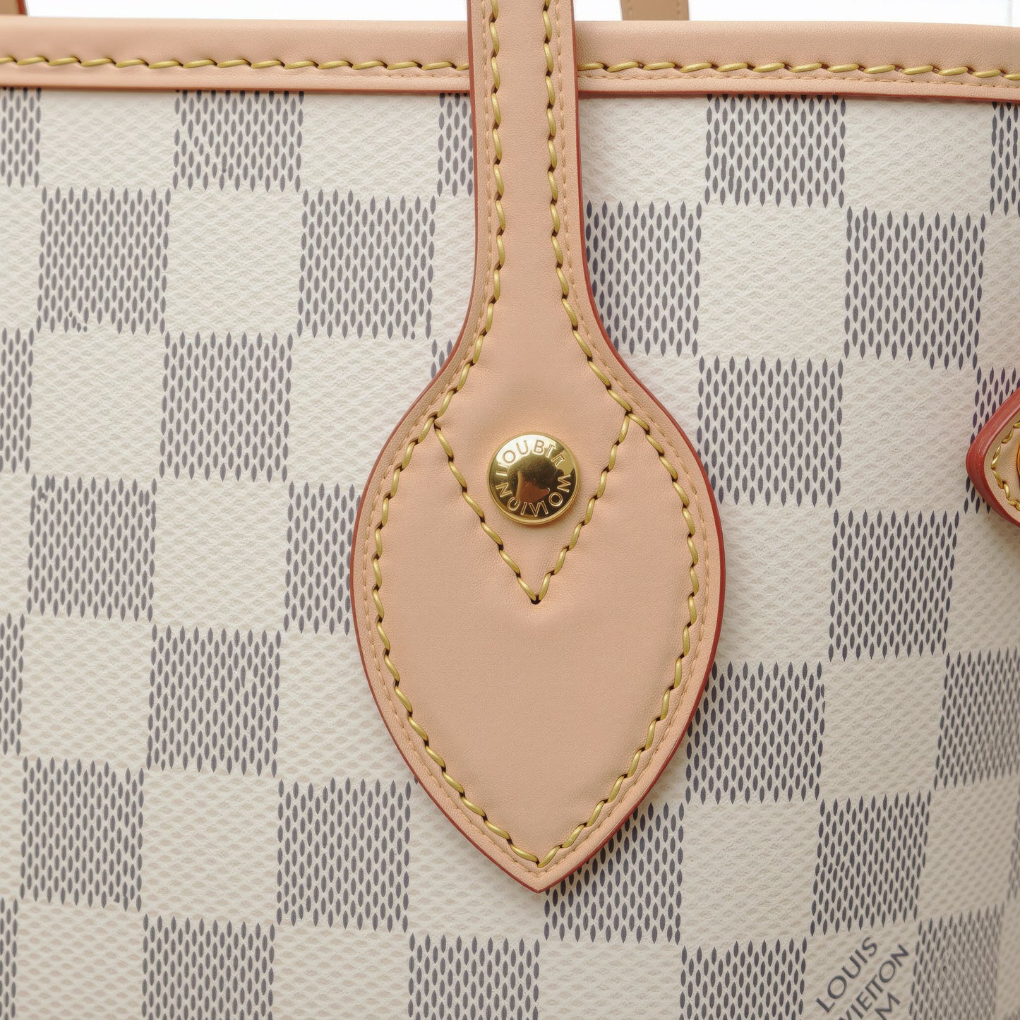 Sac Firenze Damier Ivoire — vue de dos — Beauty Store Maroc