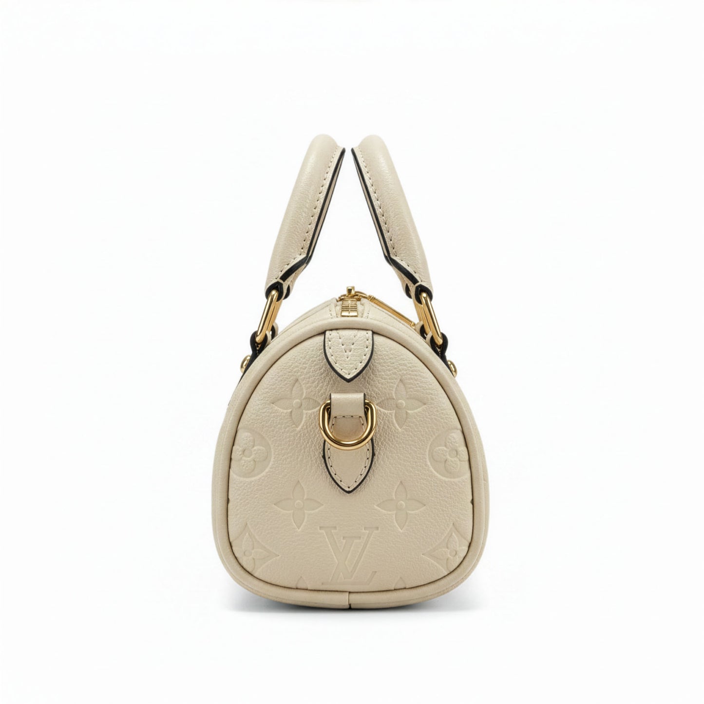 Sac Capri Ivoire — vue de profil, silhouette tambour arrondie — Beauty Store Maroc