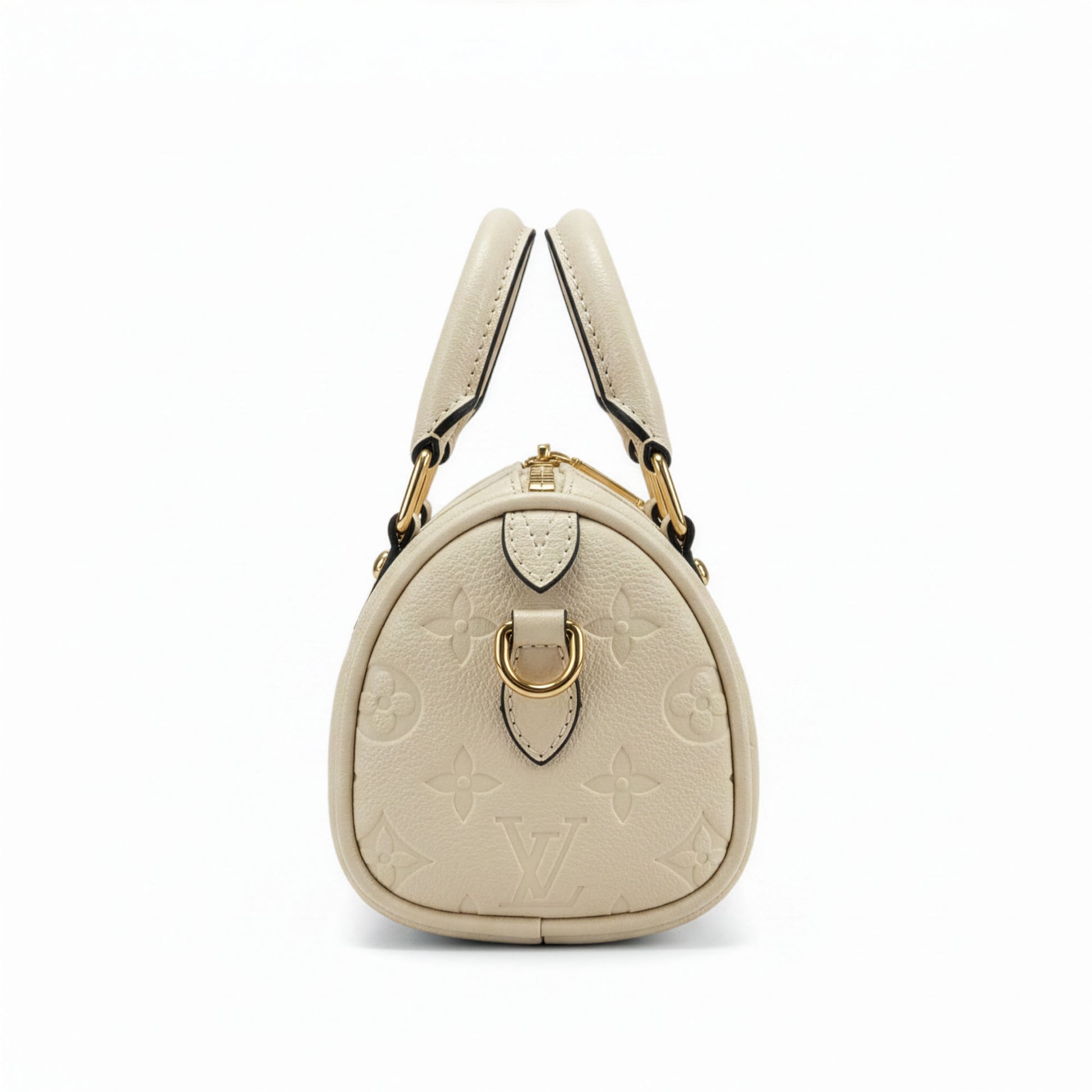 Sac Capri Ivoire — vue de profil, silhouette tambour arrondie — Beauty Store Maroc