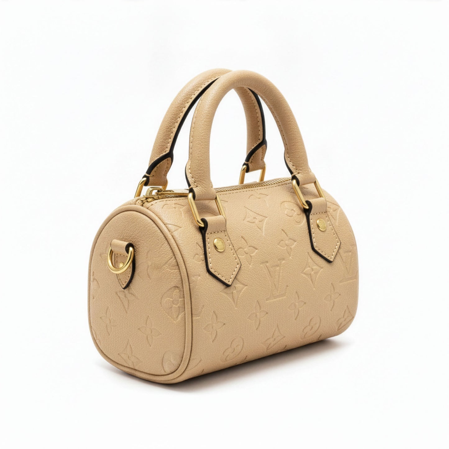 Sac Capri Nude — vue trois-quarts — Beauty Store Maroc