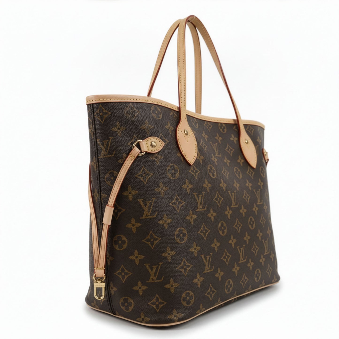 Sac Firenze Monogramme Marron Impérial — vue de profil, silhouette conique — Beauty Store Maroc