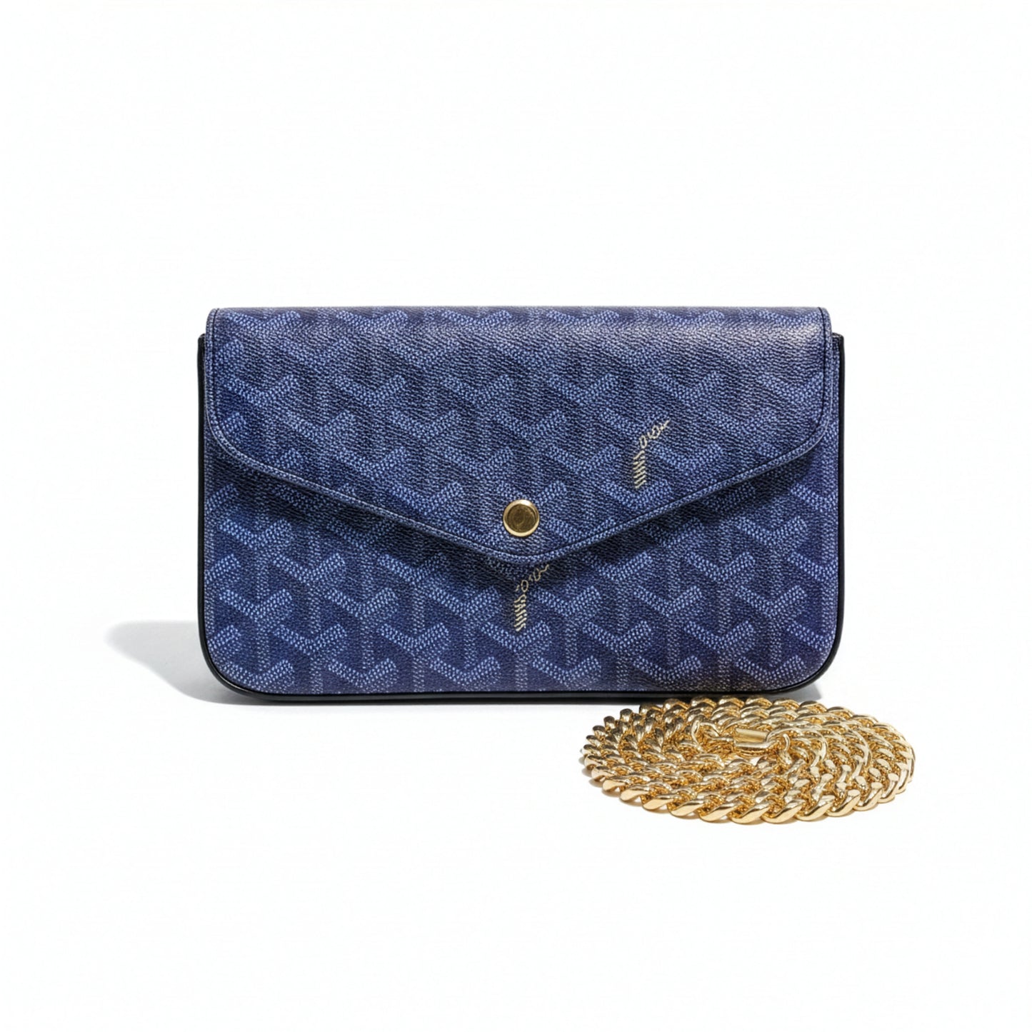 Sac Élara Nuit Irisée — Vue de dos, chaîne dorée 115cm